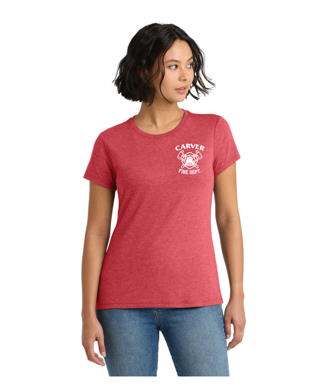 Carver Fire District® Women’s Perfect Tri® Tee (STACKED TEXT BACK)