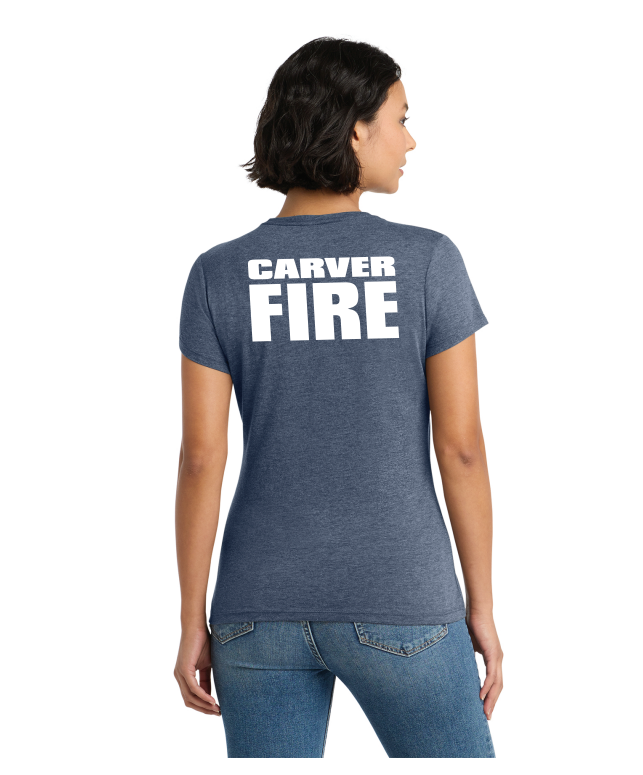 Carver Fire District® Women’s Perfect Tri® Tee (STACKED TEXT BACK)