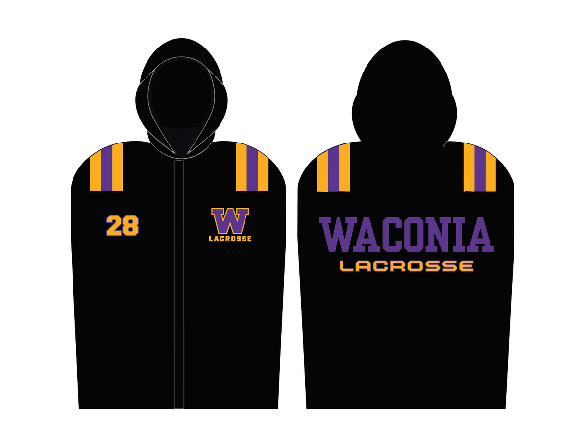 Waconia Lacrosse Sublimated Parka - BLACK