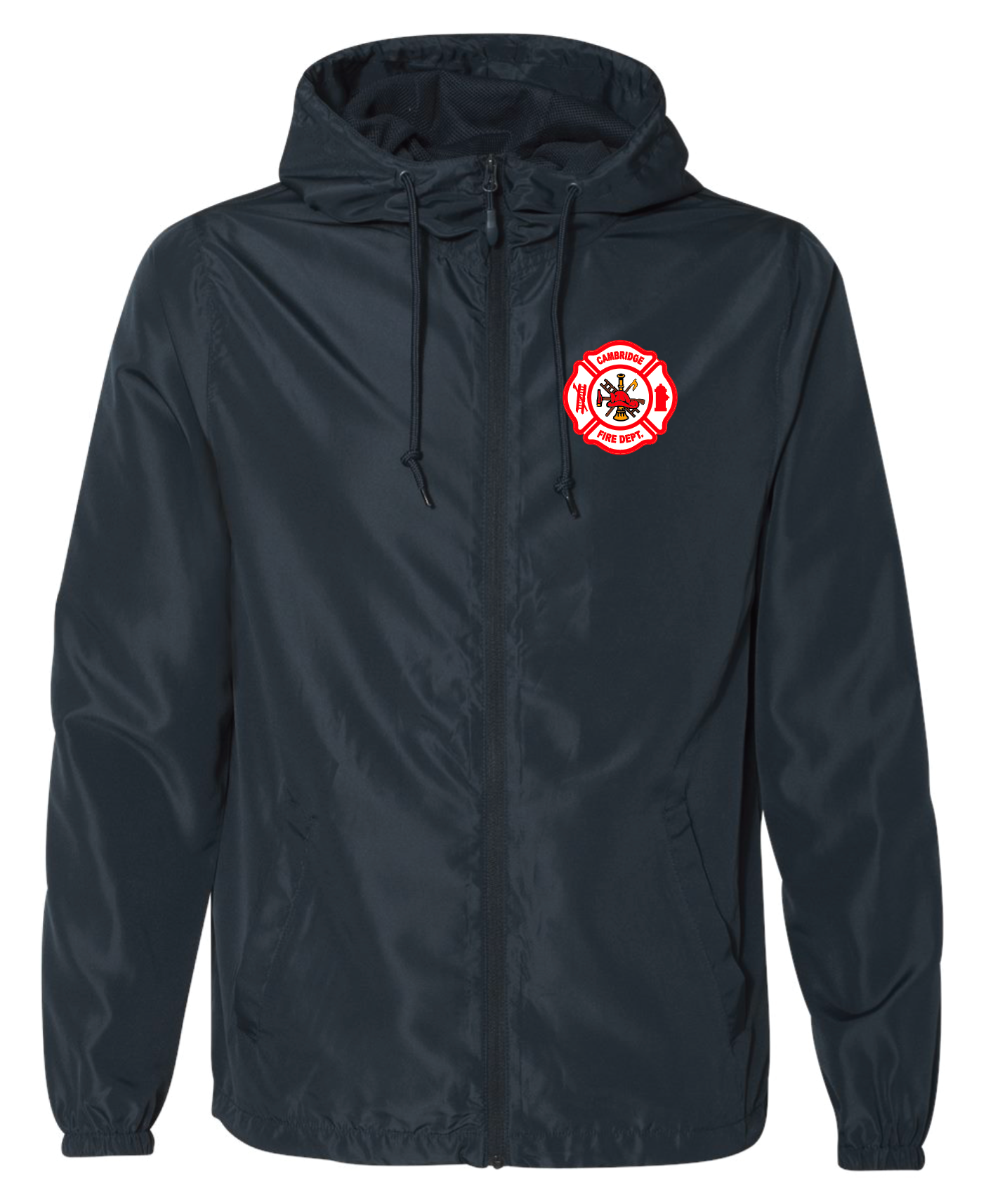*FIREFIGHTERS ONLY* Cambridge Fire Independent Trading Co. Windbreaker Full-Zip Jacket - CLASSIC NAVY