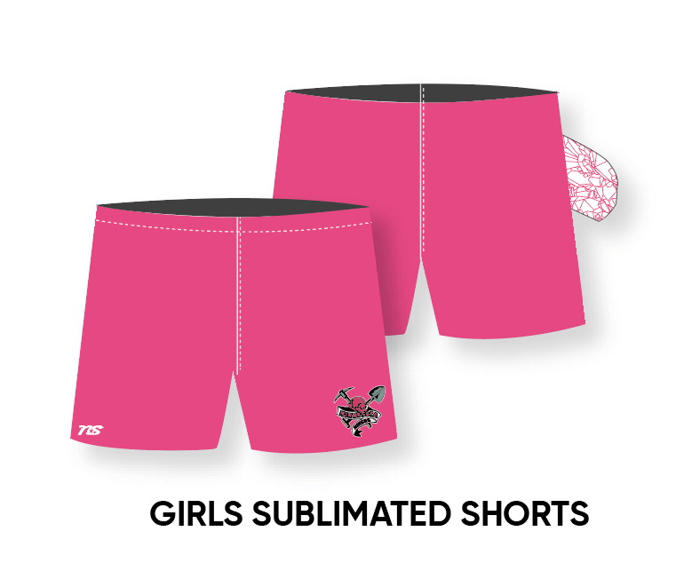 Minnesota Miners GIRLS Sublimated Shorts - PINK