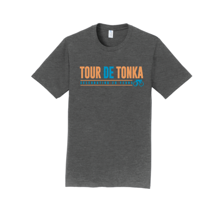 Tour de Tonka Port & Company® Fan Favorite™ Tee - DARK HEATHER GREY