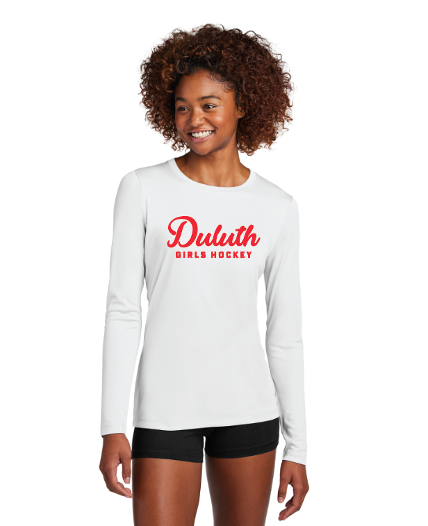 Duluth Northern Stars Sport-Tek® Women's Posi-UV® Pro Long Sleeve - WHITE