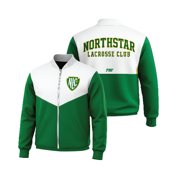 NLC Warm-Up Windbreaker Jacket - WHITE/GREEN