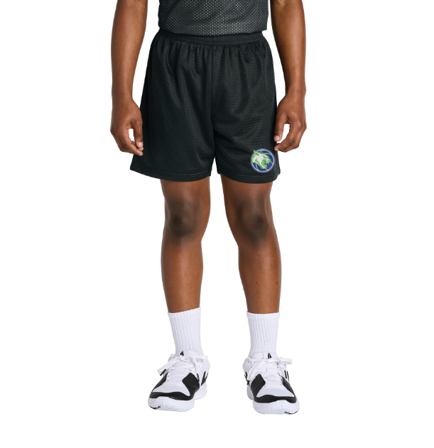 Eagan Basketball Sport-Tek® Youth PosiCharge® Mesh 5” Short - BLACK