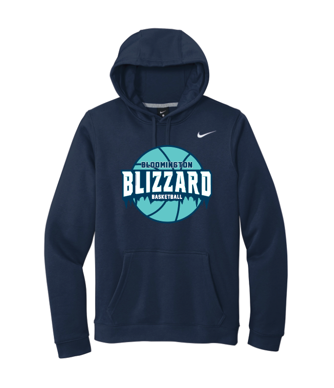 Bloomington Basketball Nike Club Fleece Pullover Hoodie - NAVY