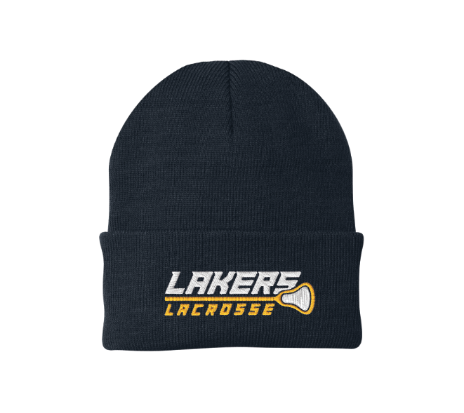 Prior Lake Lacrosse Port & Co™ Knit Cap - NAVY