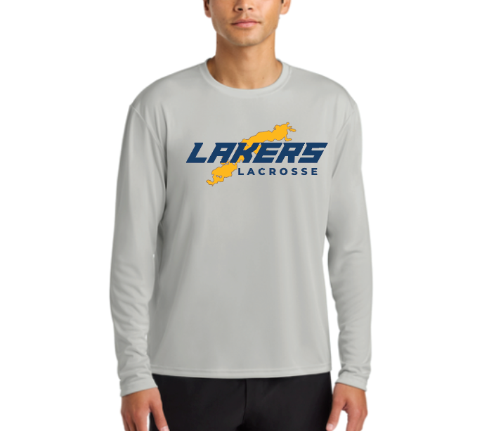 Prior Lake Lacrosse A4 Cooling Performance Long Sleeve Tee - SILVER