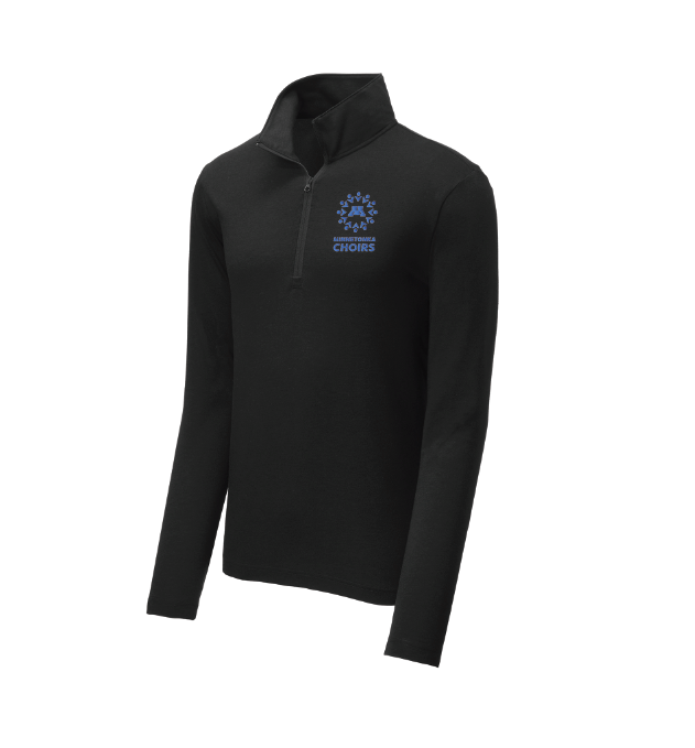 Minnetonka Choirs Sport-Tek ® PosiCharge ® Wicking 1/4-Zip Pullover - BLACK