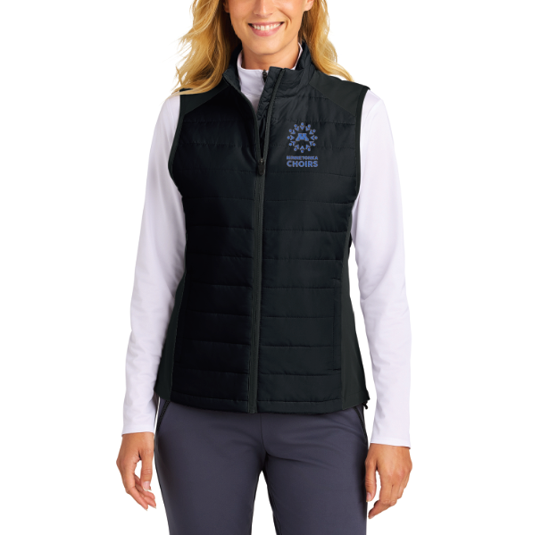 Minnetonka Choirs Sport-Tek® Women’s Teknical Hybrid Vest - BLACK