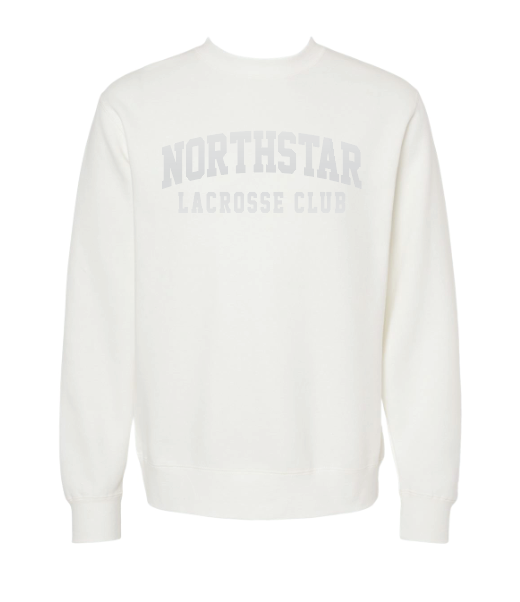 NLC 'WHITEOUT' Unisex Midweight Pigment-Dyed Crewneck Sweatshirt