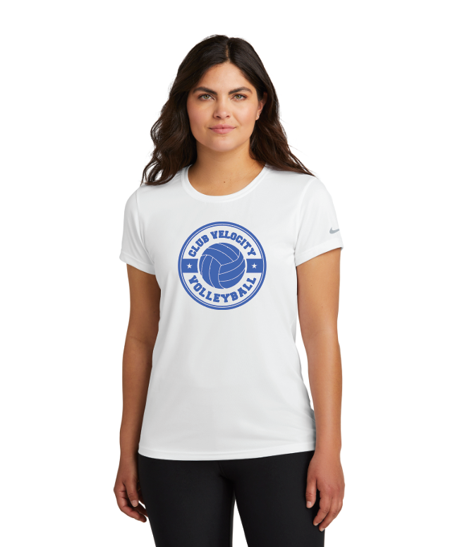 Club Velocity Nike Women's Swoosh Sleeve rLegend Tee - WHITE