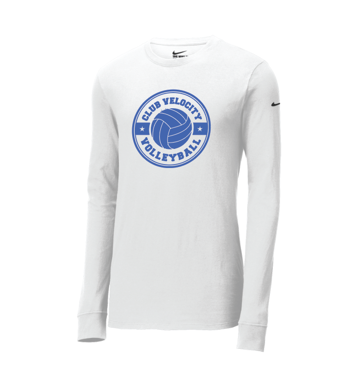 Club Velocity Nike Dri-FIT Cotton/Poly Tee - WHITE