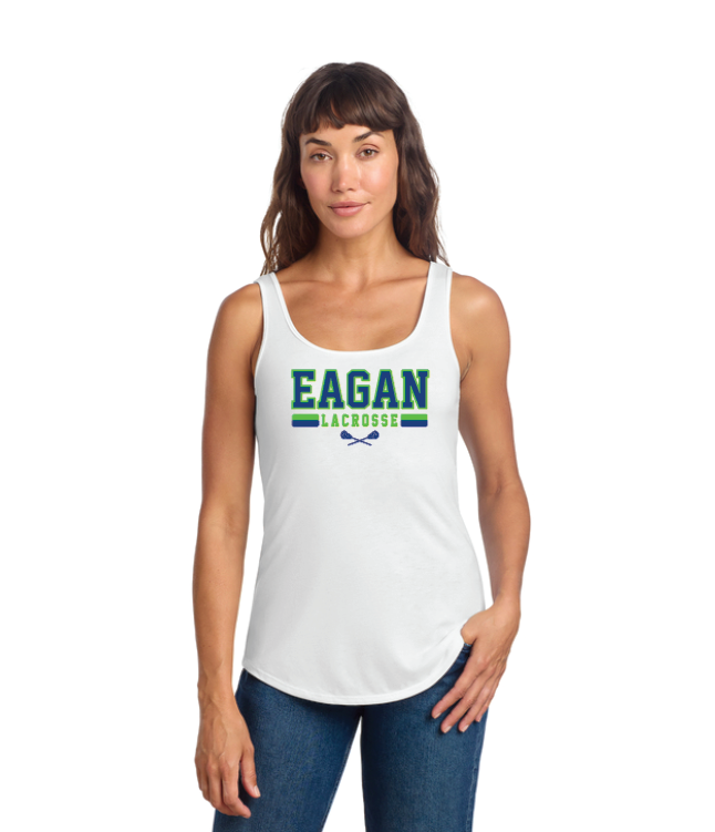 Eagan Lacrosse District® Women’s Perfect Tri® Relaxed Tank - WHITE