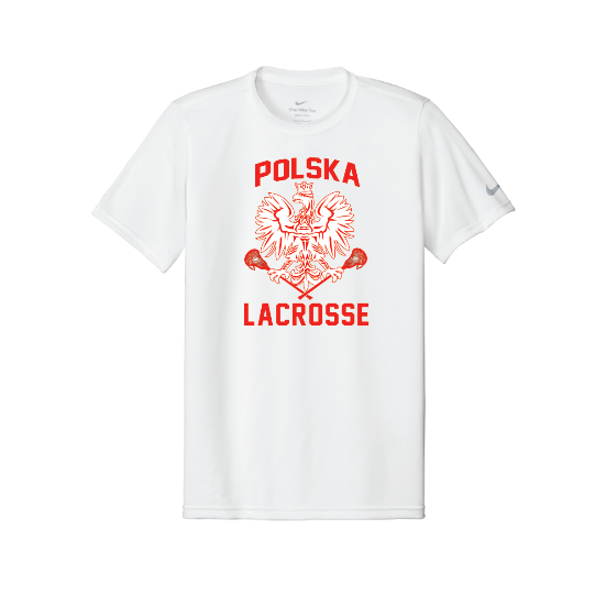 Poland Lacrosse Nike Swoosh Sleeve rLegend Tee - WHITE