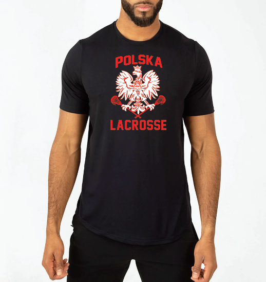 Poland Lacrosse UNRL Stride Tee - BLACK