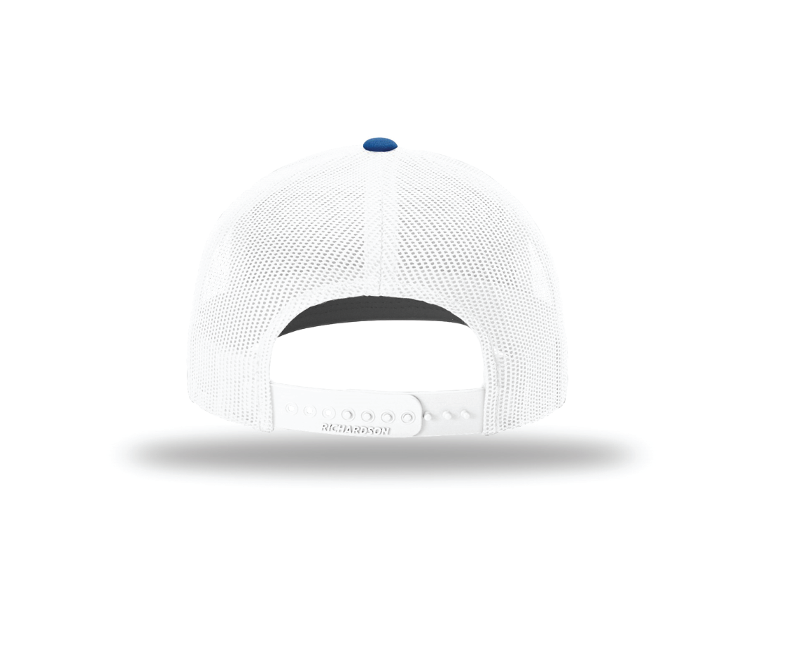 Hopkins Football Richardson Trucker Cap - ROYAL/WHITE