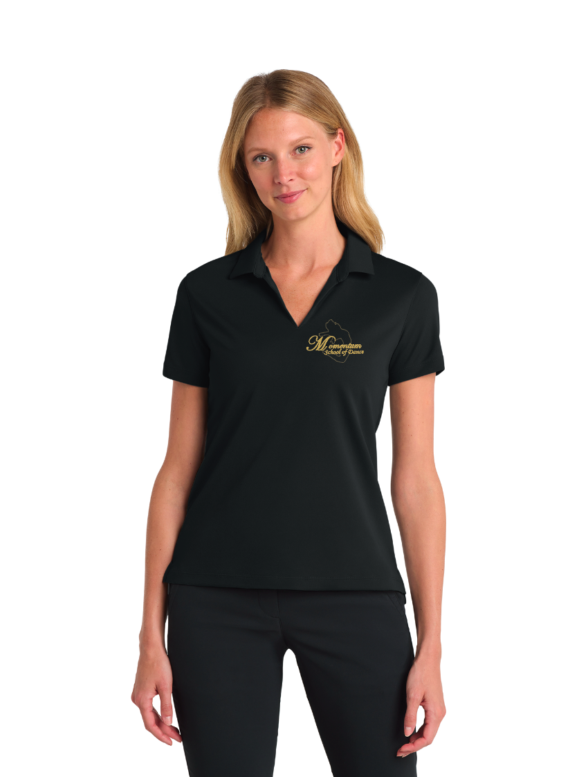 Momentum Dance Nike Women's Dri-FIT Micro Pique 2.0 Polo - BLACK