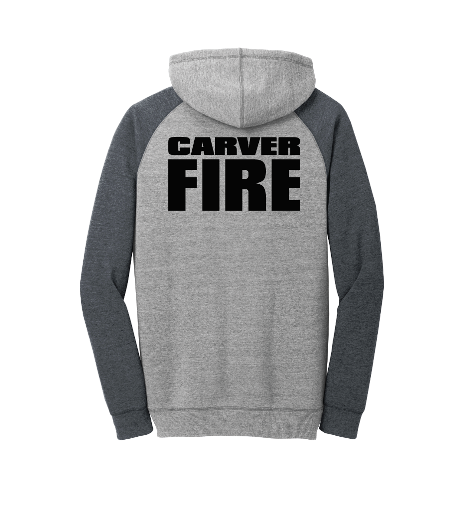 Carver Fire District® Lightweight Fleece Raglan Hoodie