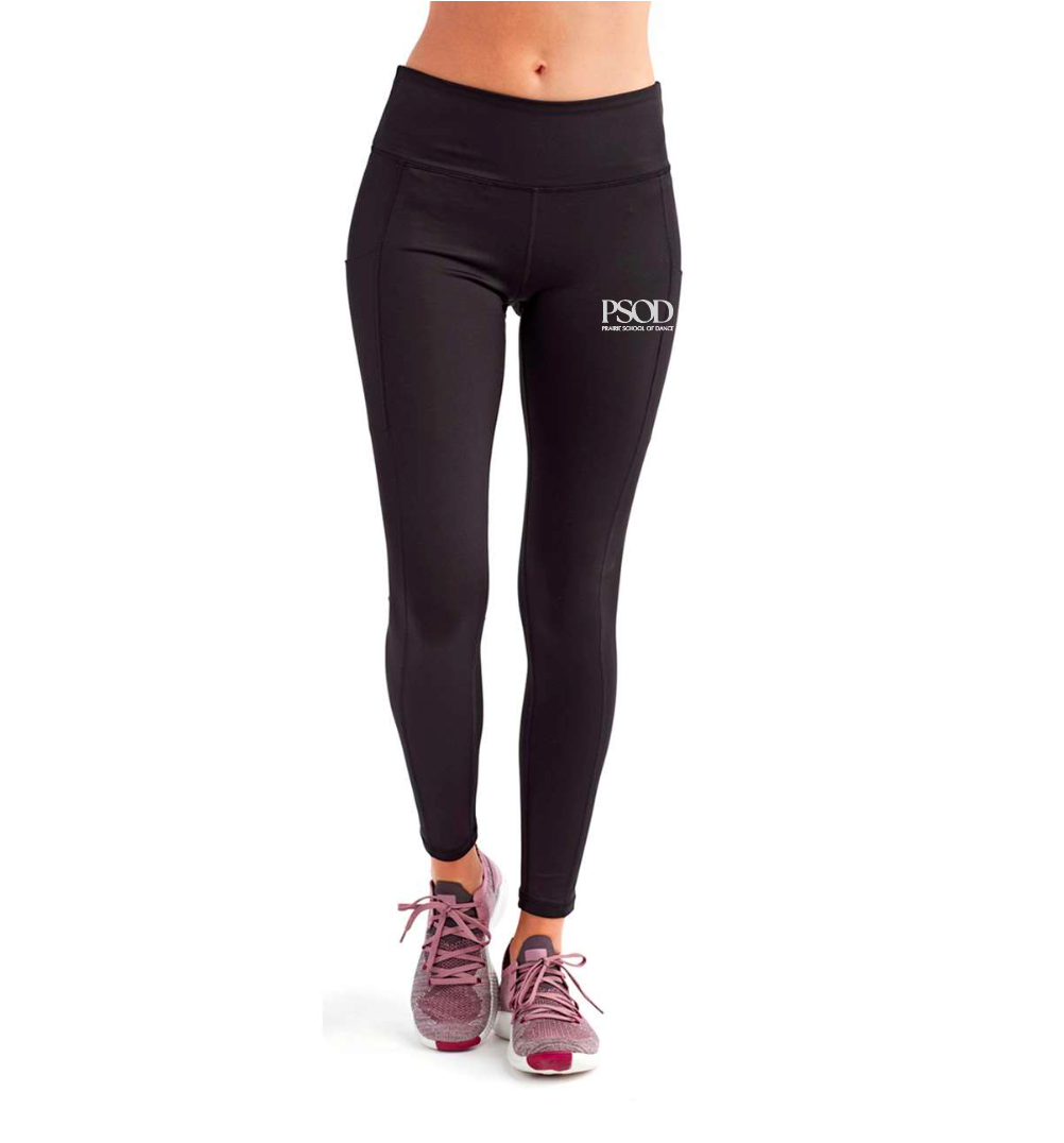 PSOD Recycled Performance Leggings - BLACK