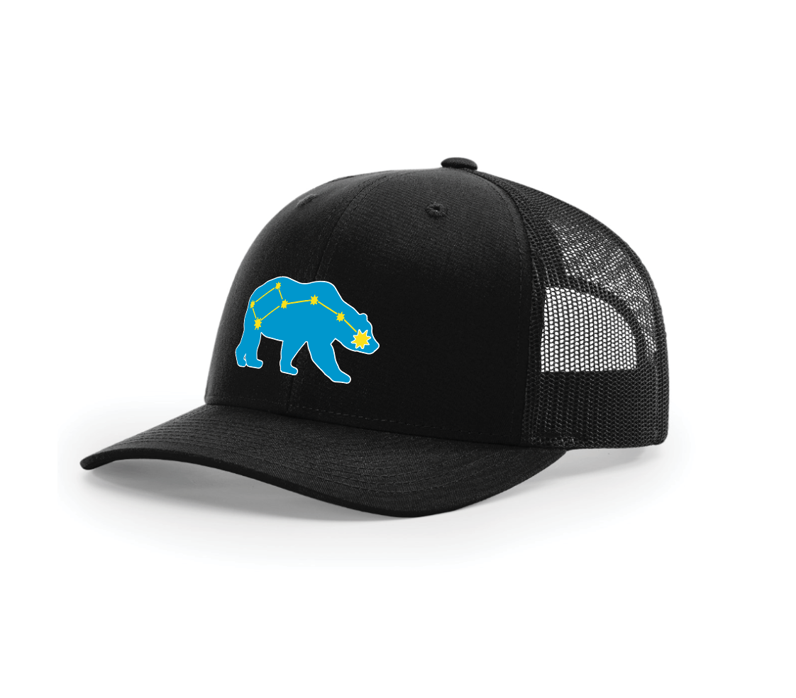 NLC Box *Liquid 3D Patch* Richardson Trucker Cap - BLACK