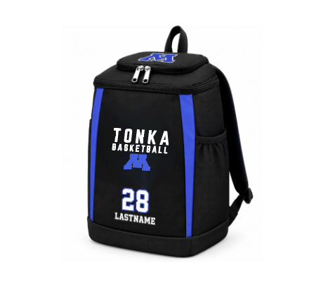 Tonka Basketball Sublimated Backpack - BLACK/ROYAL