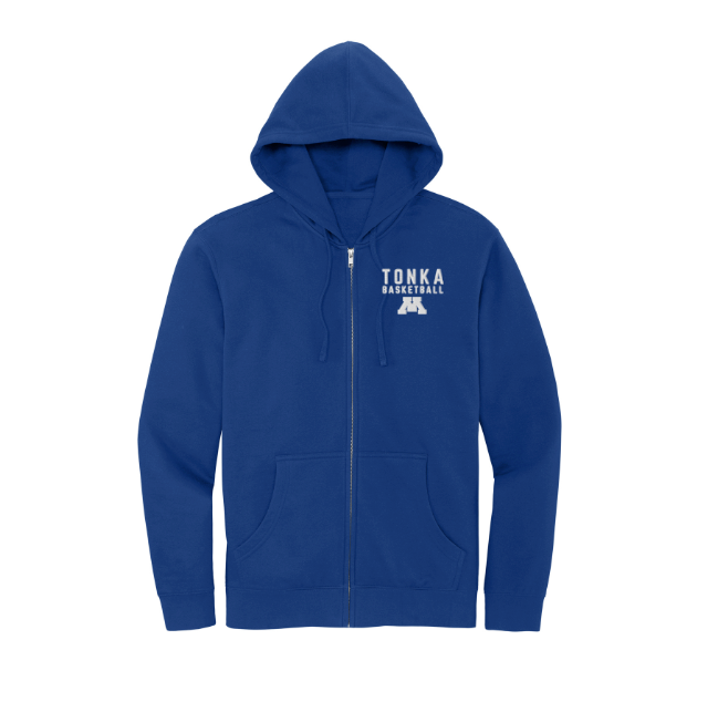 Tonka Basketball  District® V.I.T.™ Fleece Full-Zip Hoodie - ROYAL