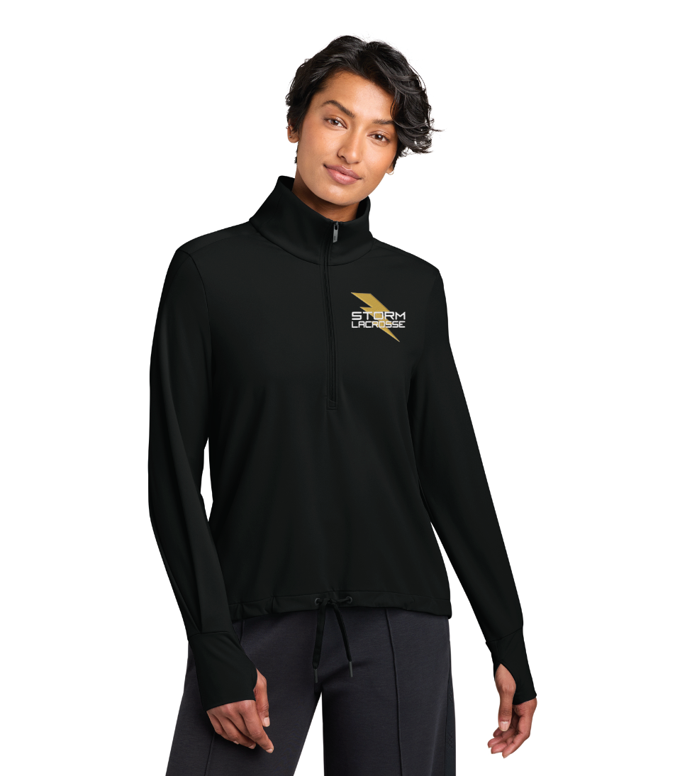 Chanhassen Lax MiiR® Women’s Kivu 1/4-Zip - PITCH BLACK