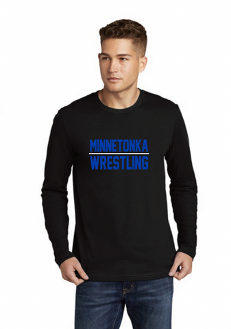 Minnetonka Wrestling Next Level Long Sleeve Tee - Black