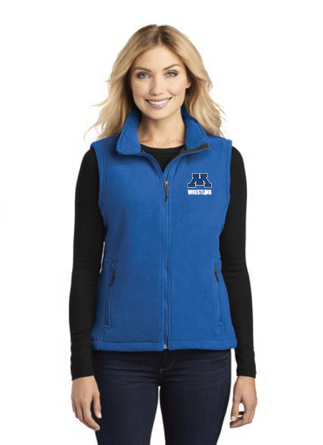 Minnetonka Wrestling Ladies Port Authority Vest - Blue